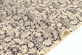 Japanese Fabric Cotton Seersucker Toshiko Floral - black - 50cm