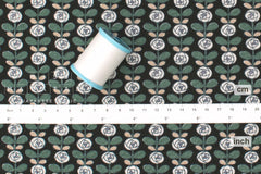 Japanese Fabric Cotton Seersucker Mini Roses - D - 50cm