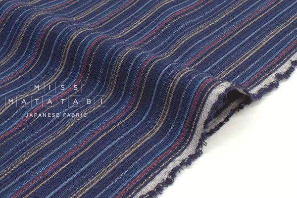 Japanese Fabric Yarn Dyed Shijira Stripes - 2 - 50cm
