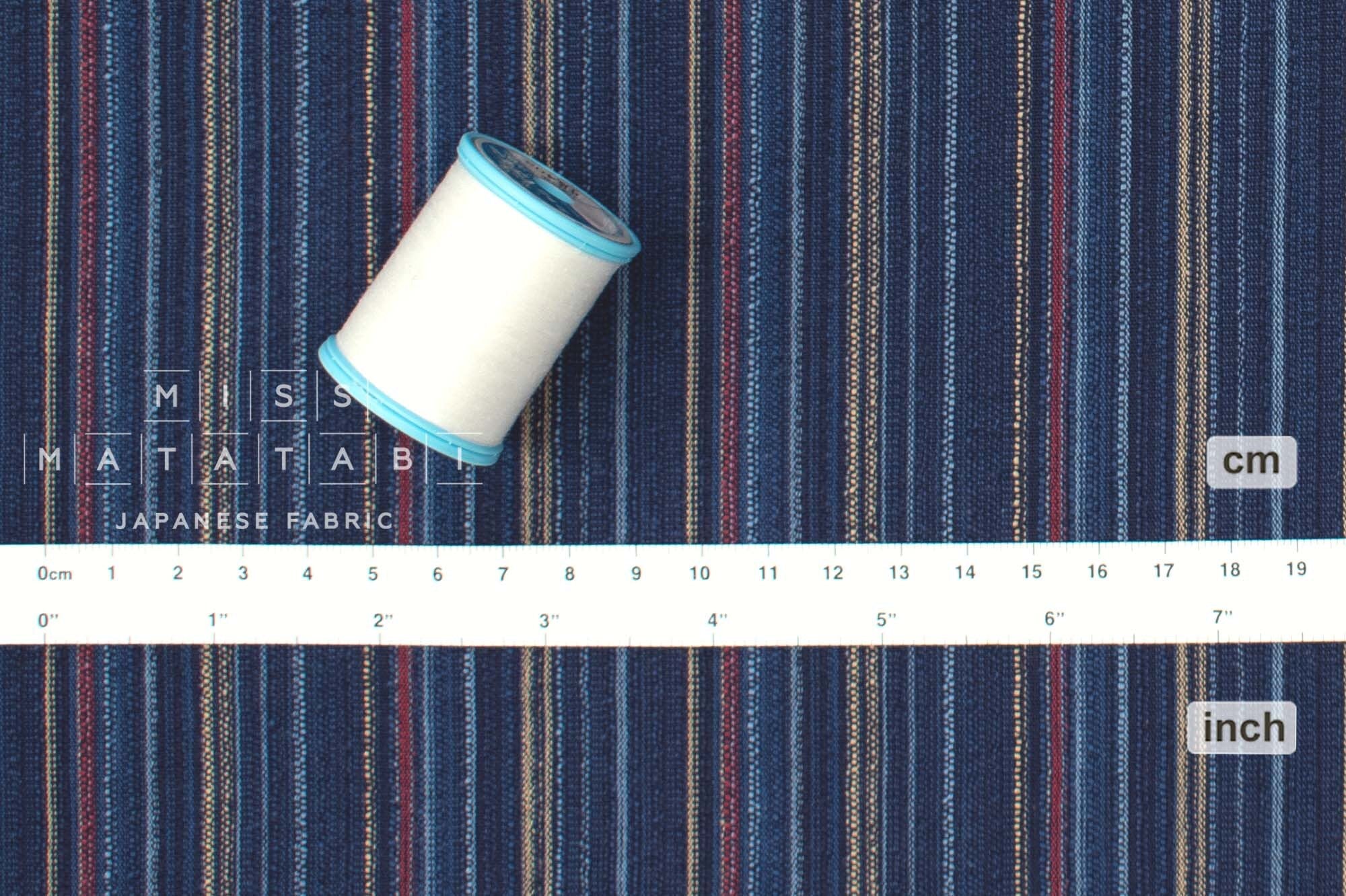 Japanese Fabric Yarn Dyed Shijira Stripes - 2 - 50cm