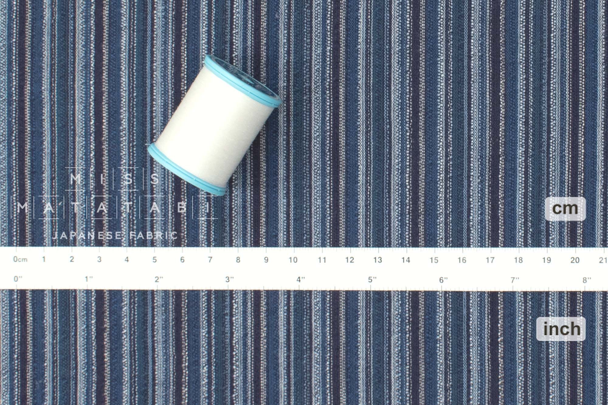 Japanese Fabric Yarn Dyed Shijira Stripes - 1 - 50cm