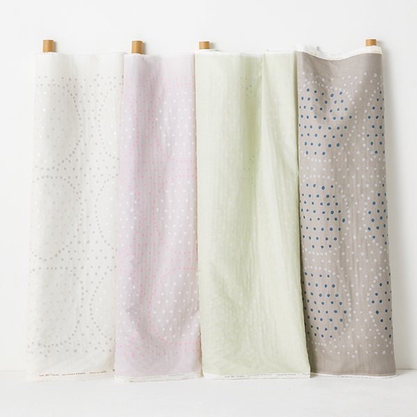 nani IRO Kokka Japanese Fabric Naomi Ito x Anu Tuominen Ympäri Pocho Organic Double Gauze - C Hatsukusa - 50cm