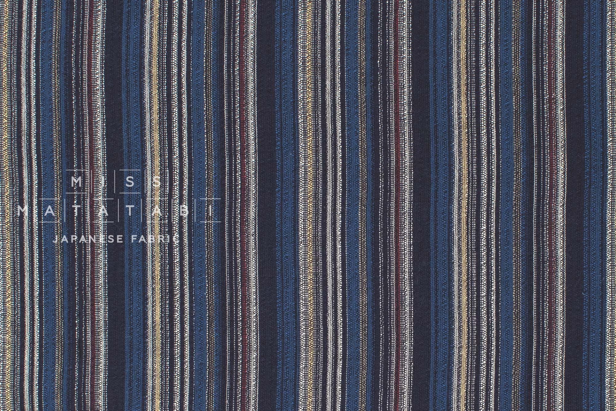 Japanese Fabric Yarn Dyed Shijira Stripes - 3 - 50cm
