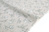 Japanese Fabric Takashima Chijimi Crepe In Bloom - light grey - 50cm
