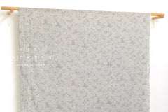 Japanese Fabric Takashima Chijimi Crepe In Bloom - light grey - 50cm