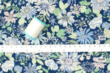 Japanese Fabric Cotton Seersucker Sunny's Floral - E - 50cm