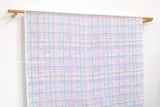 Japanese Fabric Ripple Wave Lawn Plaid - pastel - 50cm