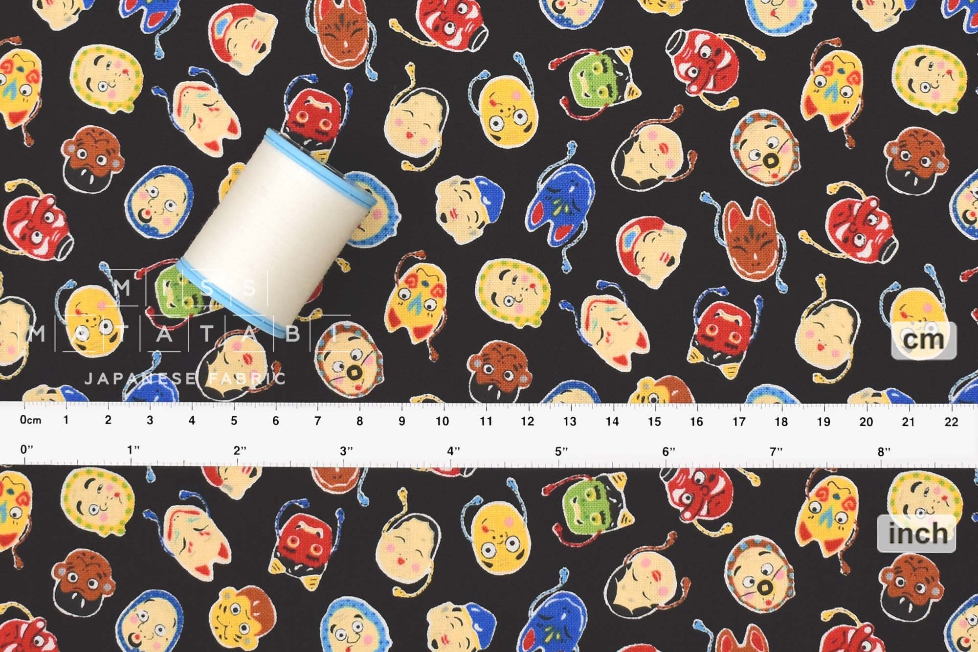 Japanese Fabric Festival Masks - E - 50cm