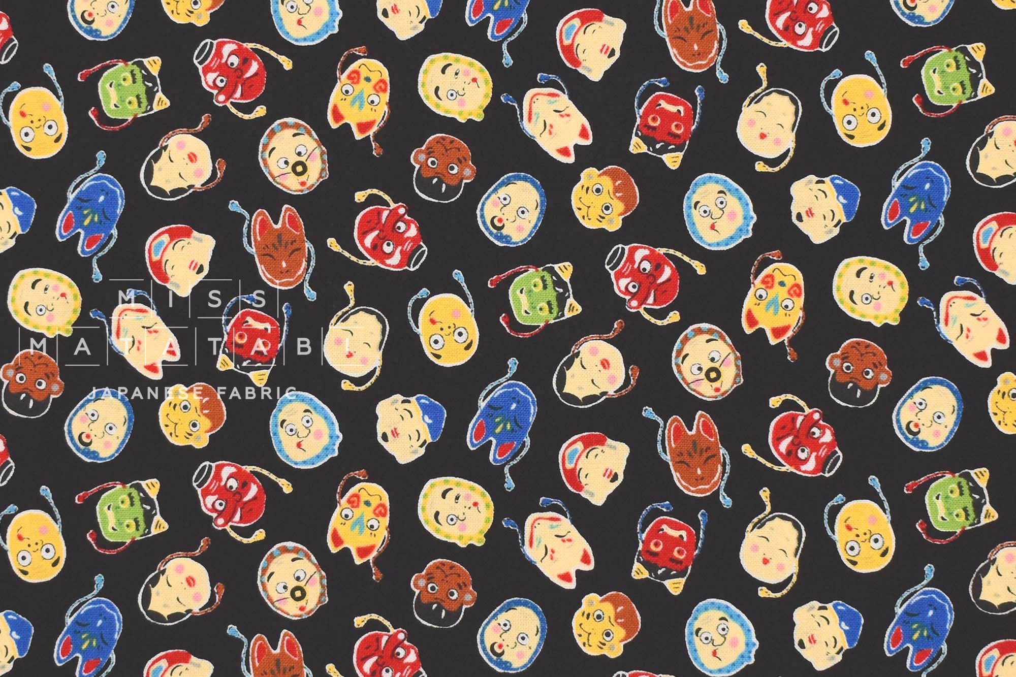 Japanese Fabric Festival Masks - E - 50cm