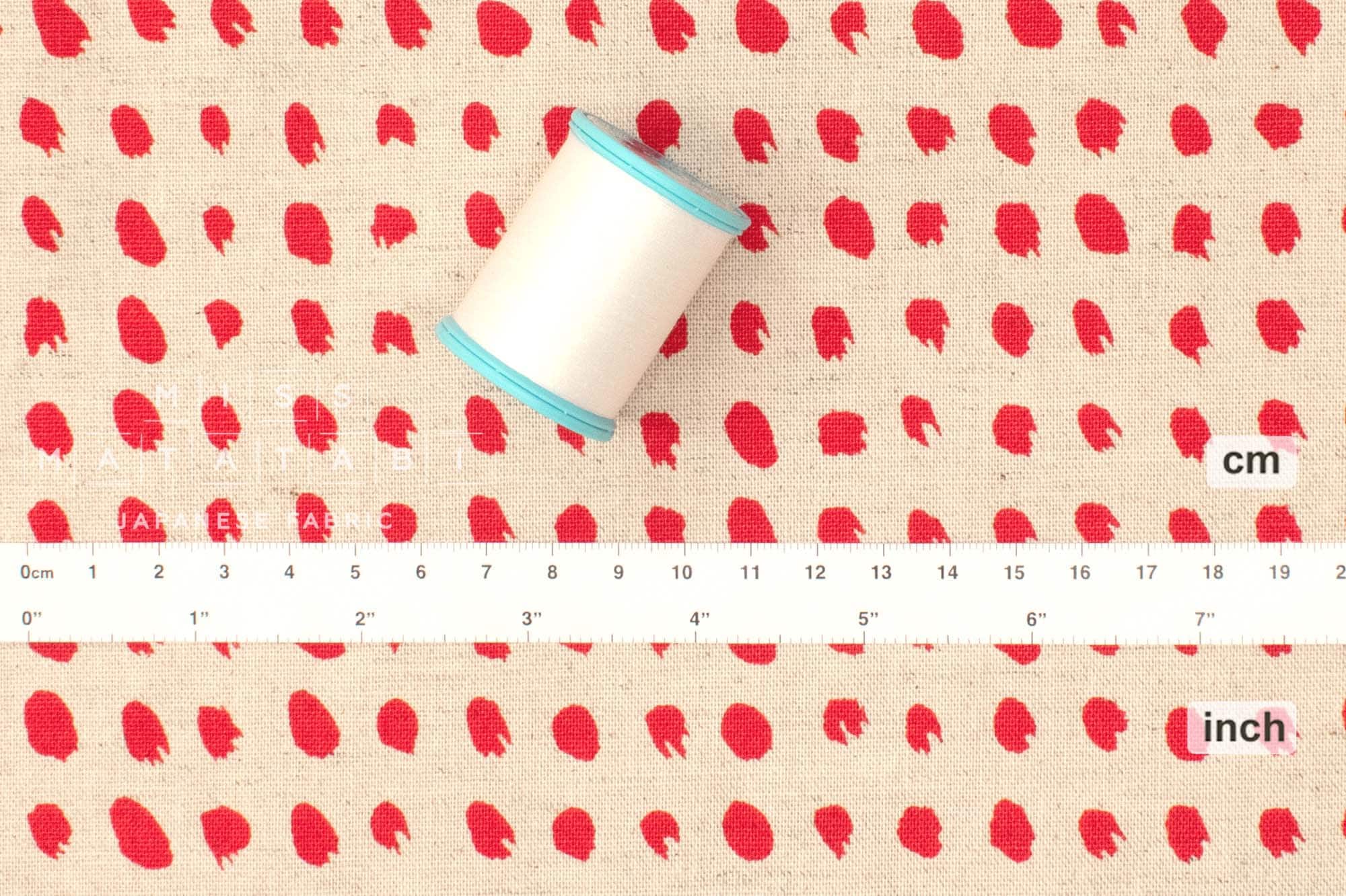 Japanese Fabric Painted - red - 50cm