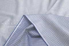 Japanese Fabric Yarn Dyed Cotton Check - navy - 50cm
