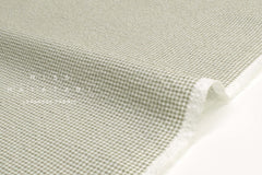 Japanese Fabric Cotton Seersucker Mini Gingham - grey green C - 50cm
