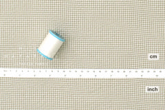 Japanese Fabric Cotton Seersucker Mini Gingham - grey green C - 50cm