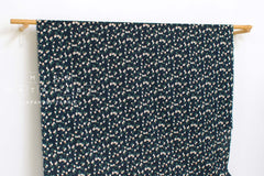 Japanese Fabric Takashima Chijimi Crepe Rose - navy - 50cm