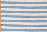 Japanese Fabric Yarn Dyed Cotton Stripe - blue - 50cm