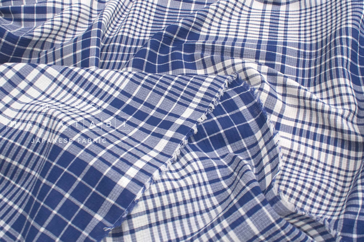 Yarn Dyed Cotton Plaid - blue