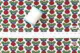 Japanese Fabric Cotton Seersucker Mini Roses - A - 50cm
