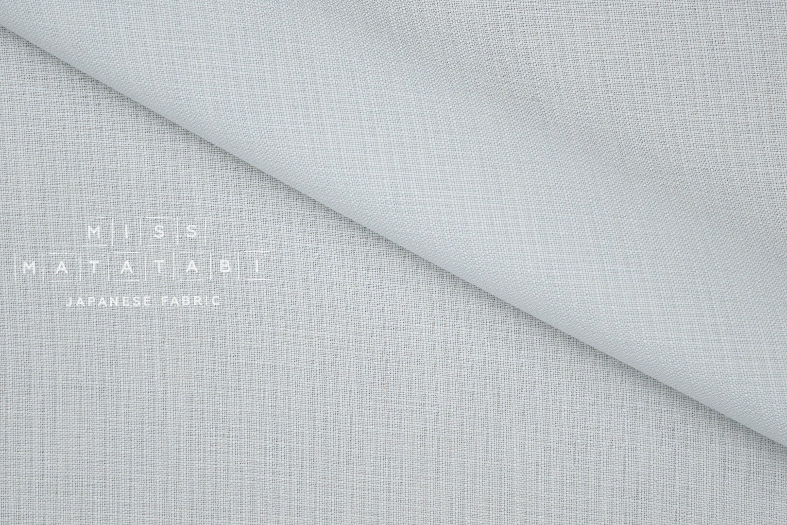 Japanese Fabric Yarn-Dyed Deadstock Cotton - pale grey - 50cm