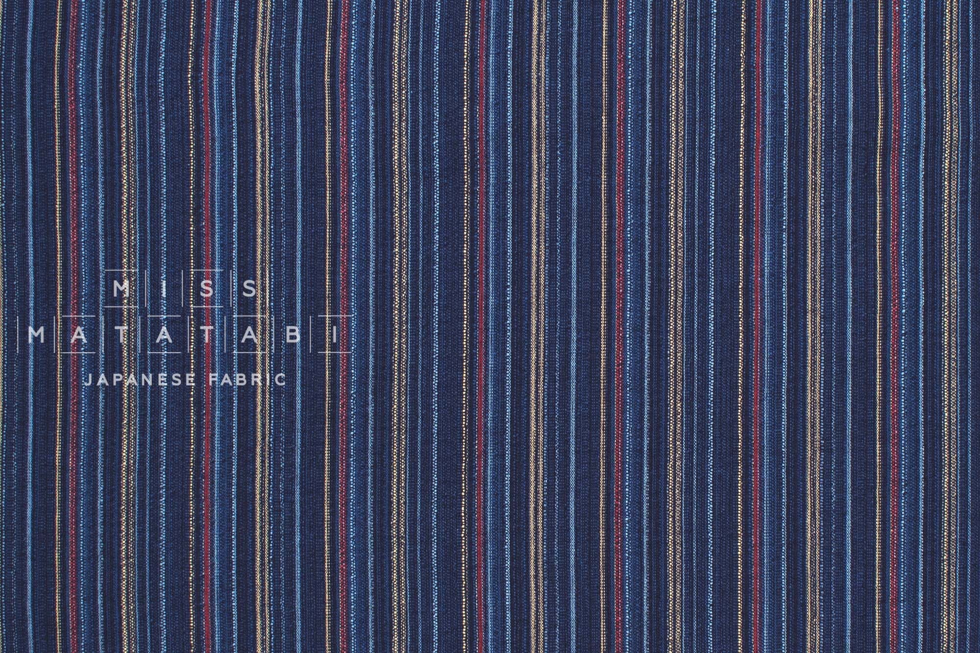 Japanese Fabric Yarn Dyed Shijira Stripes - 2 - 50cm