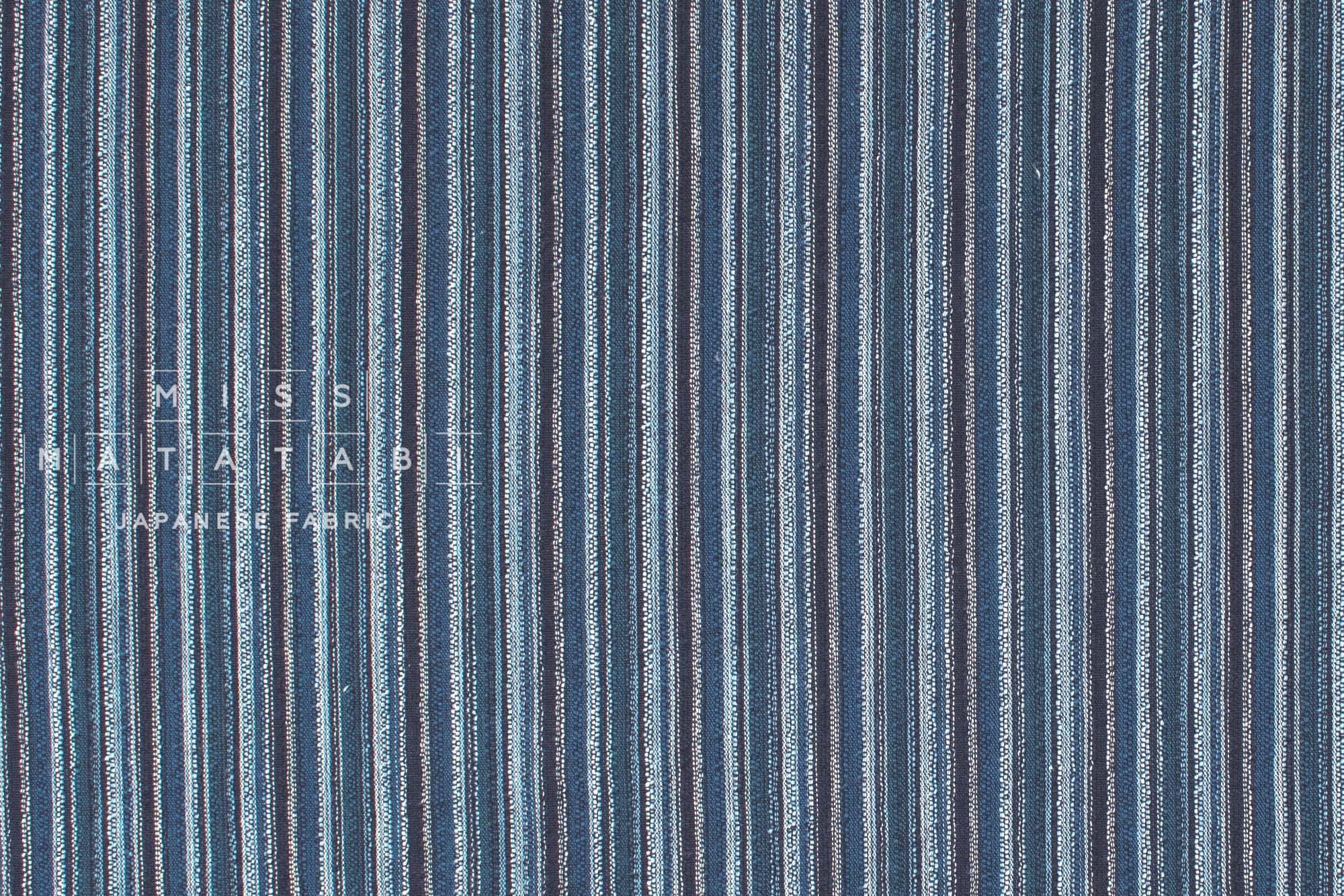 Japanese Fabric Yarn Dyed Shijira Stripes - 1 - 50cm
