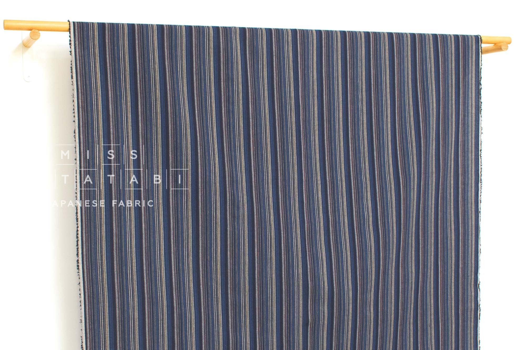 Japanese Fabric Yarn Dyed Shijira Stripes - 3 - 50cm