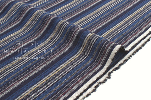 Japanese Fabric Yarn Dyed Shijira Stripes - 3 - 50cm