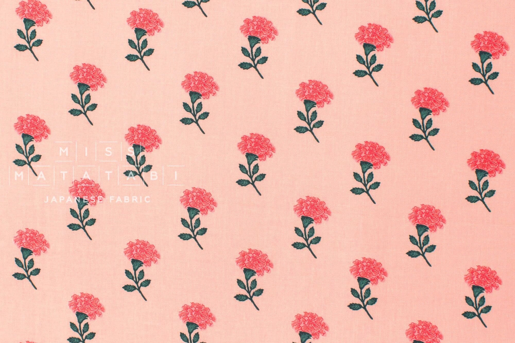Cotton + Steel Rifle Paper Co. Vintage Garden Marisol - pink - 50cm