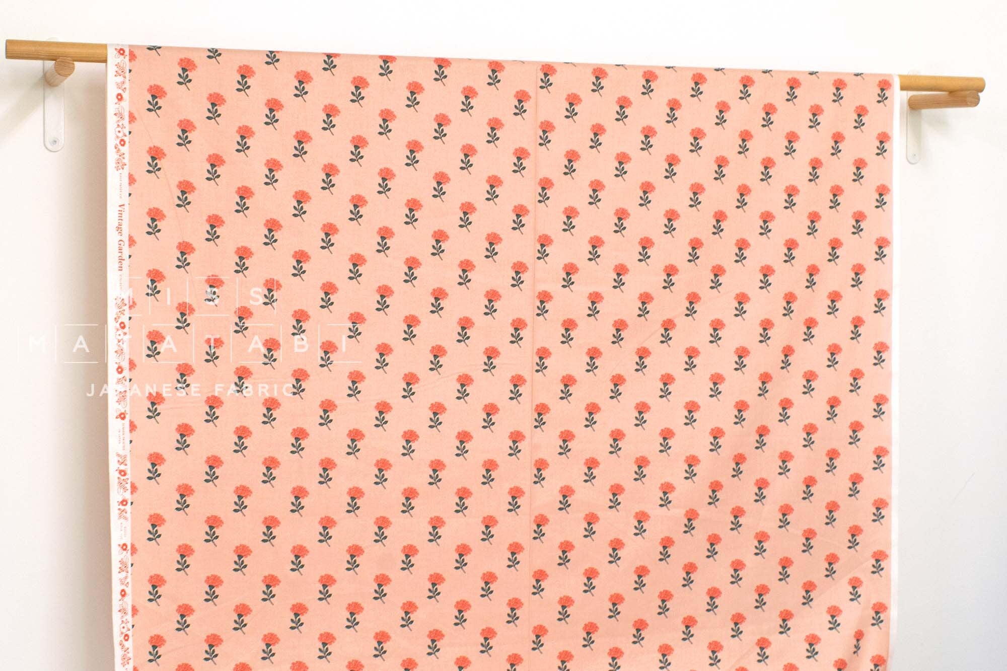 Cotton + Steel Rifle Paper Co. Vintage Garden Marisol - pink - 50cm