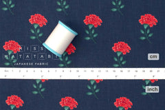 Cotton + Steel Rifle Paper Co. Vintage Garden Marisol - navy - 50cm