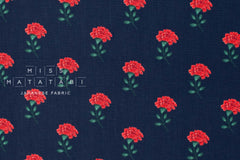 Cotton + Steel Rifle Paper Co. Vintage Garden Marisol - navy - 50cm