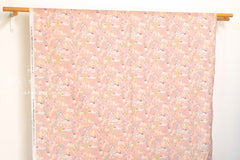 Japanese Fabric Ava the Garden Cat - pink - 50cm