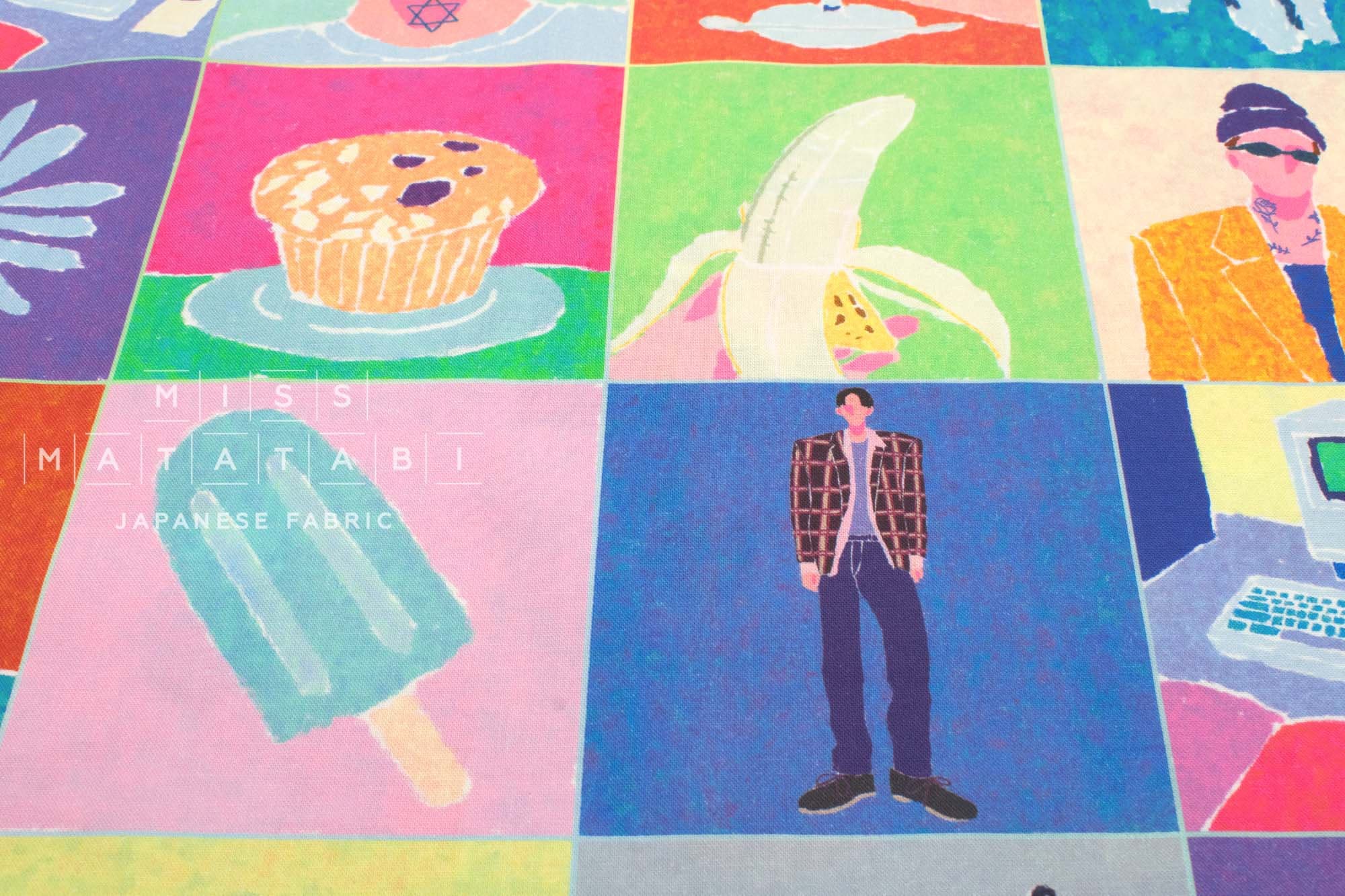 Japanese Fabric 90s Boy - 50cm
