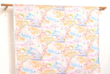Japanese Fabric Tsuru no Tabi - pastel - 50cm
