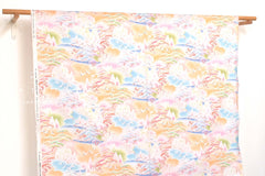 Japanese Fabric Tsuru no Tabi - pastel - 50cm