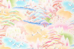 Japanese Fabric Tsuru no Tabi - pastel - 50cm