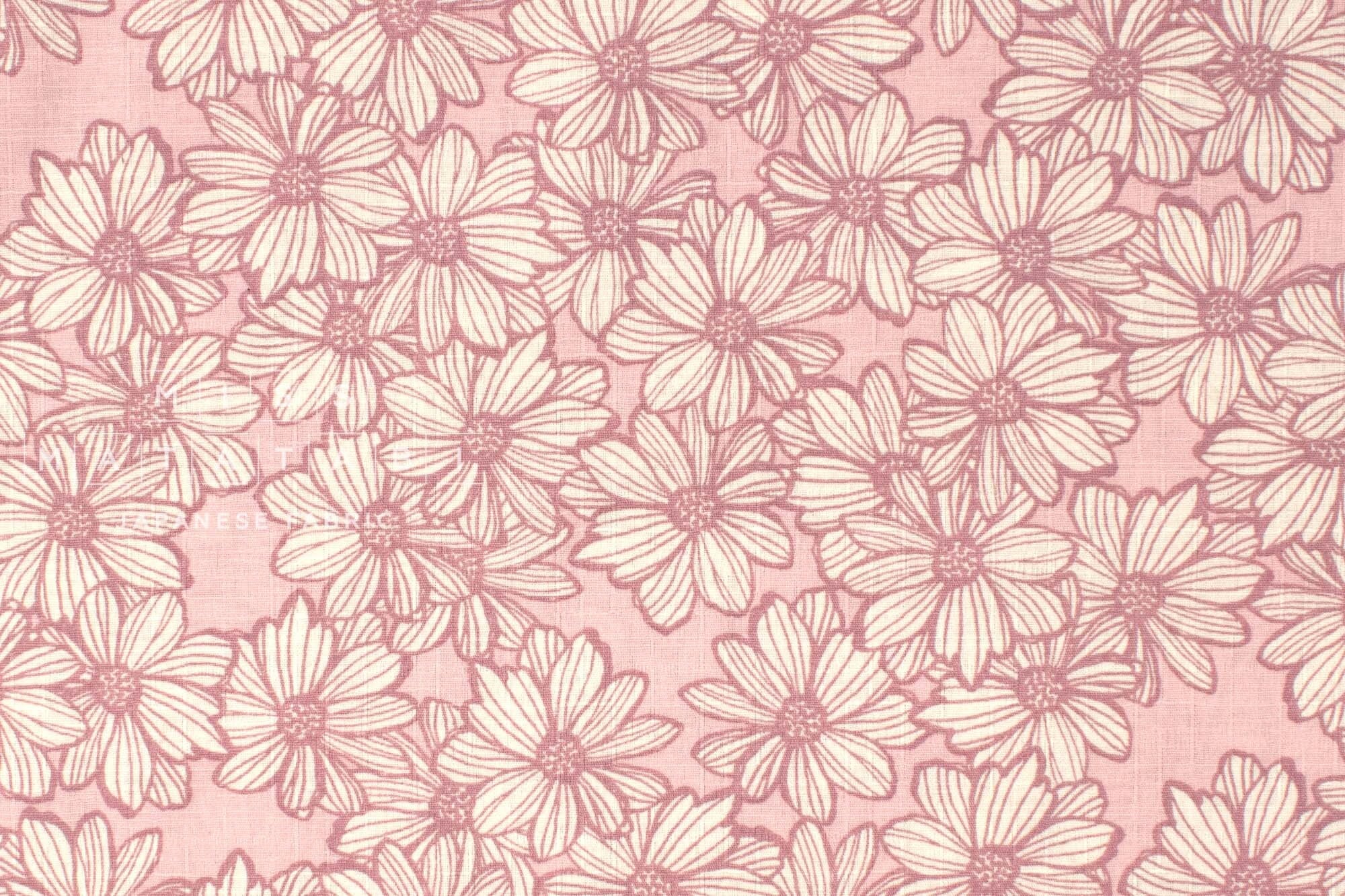 Japanese Fabric Marguerite Daisy - A1 - 50cm