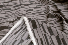 Japanese Fabric Chijimi Crepe Laneway Walk - grey - 50cm