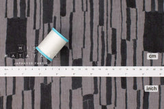 Japanese Fabric Chijimi Crepe Laneway Walk - grey - 50cm
