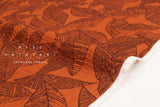 Japanese Fabric Ripple Wave Lawn Leaves - terracotta - 50cm
