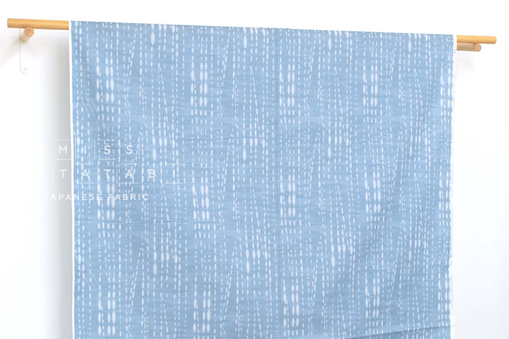 Japanese Fabric Indigo Style Shibori Print II - B - 50cm