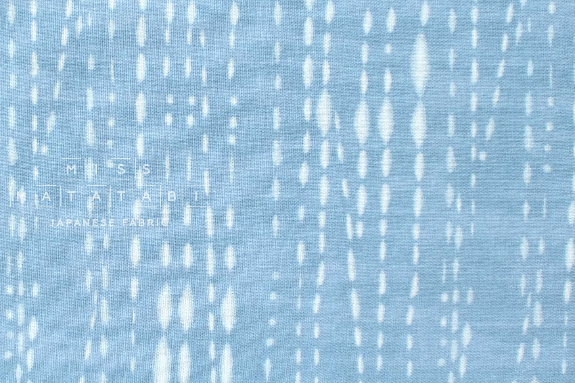 Japanese Fabric Indigo Style Shibori Print II - B - 50cm