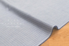 Japanese Fabric Yarn Dyed Cotton Check - navy - 50cm