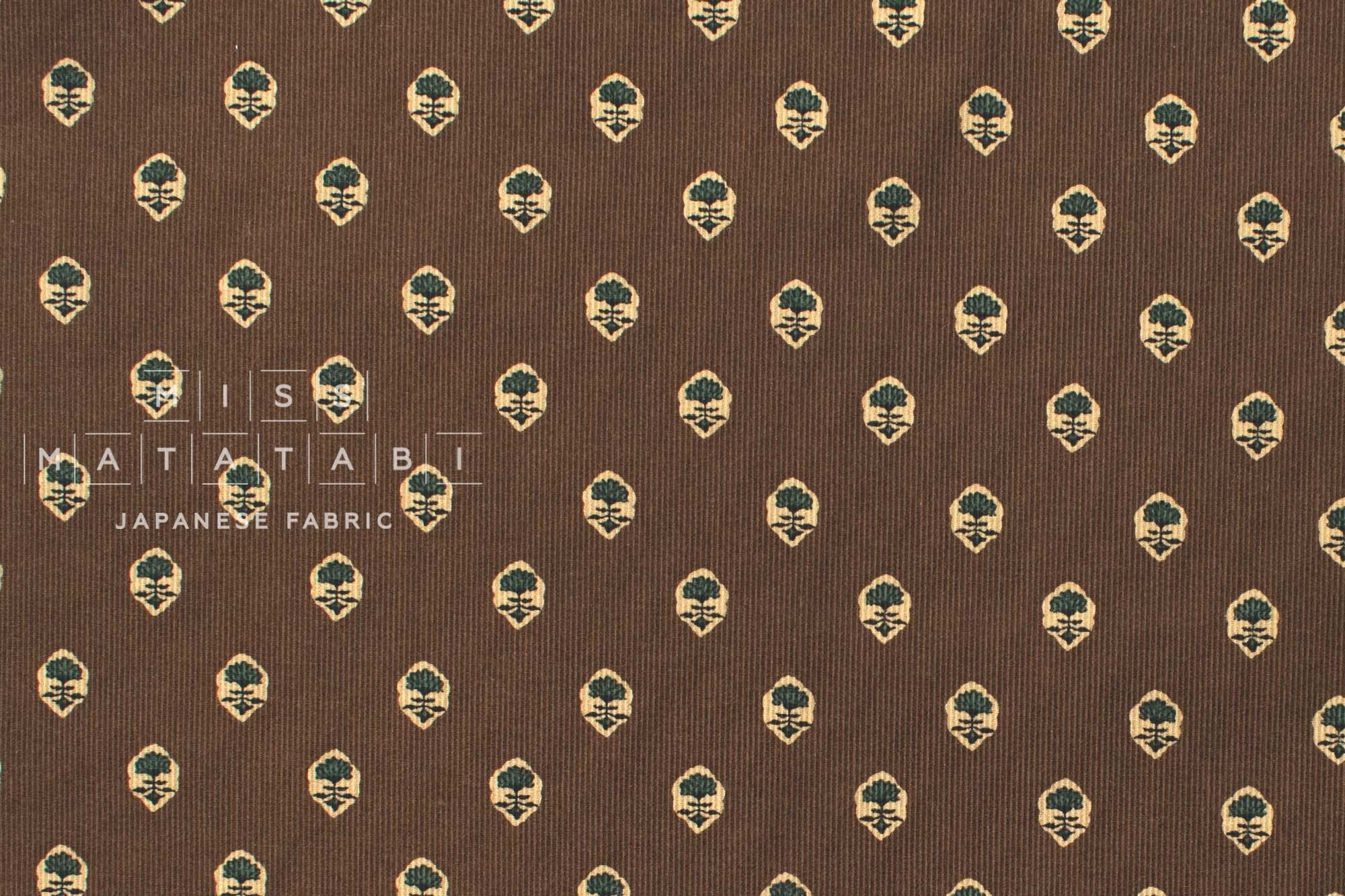Japanese Fabric Corduroy Provence Style - B - 50cm