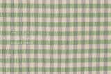 Japanese Fabric Shokunin Collection Yarn-Dyed Check - green - 50cm