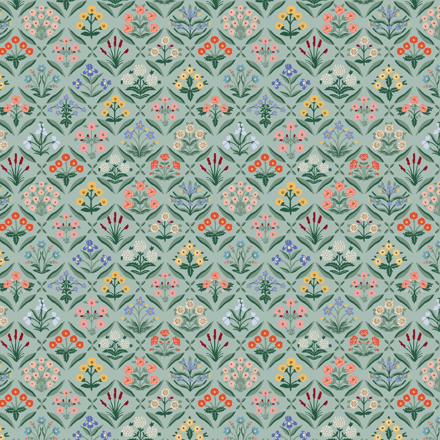 Cotton + Steel Rifle Paper Co. Vintage Garden Estee - mint - 50cm