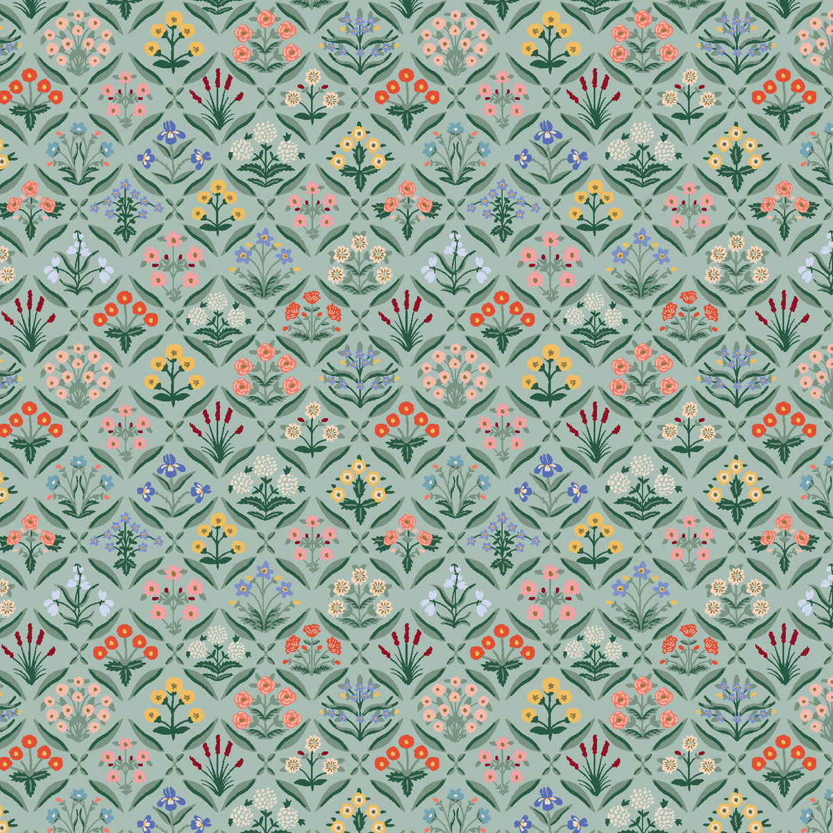 Cotton + Steel Rifle Paper Co. Vintage Garden Estee - mint - 50cm