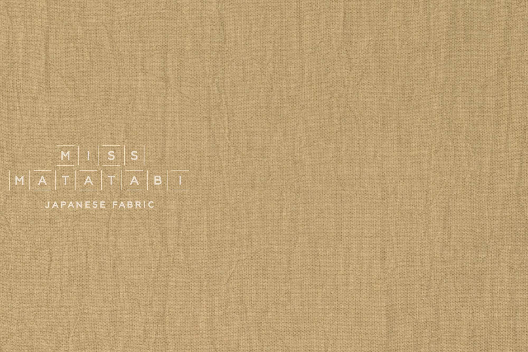 Japanese Fabric Washed Cotton - sand beige 10 - 50cm
