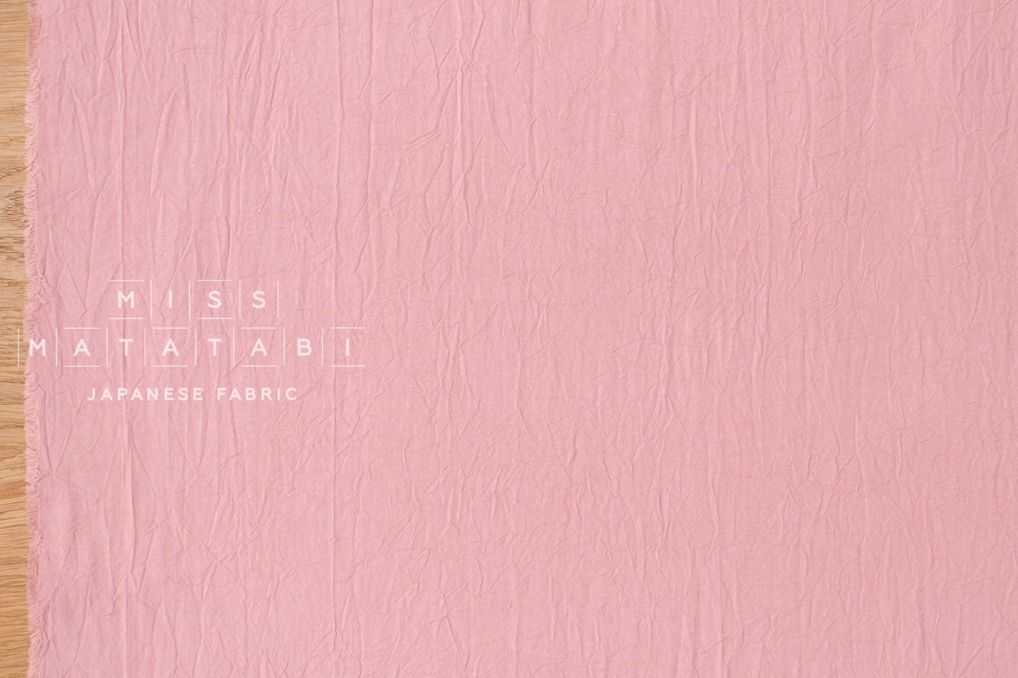 Japanese Fabric Washed Cotton - pink 33 - 50cm