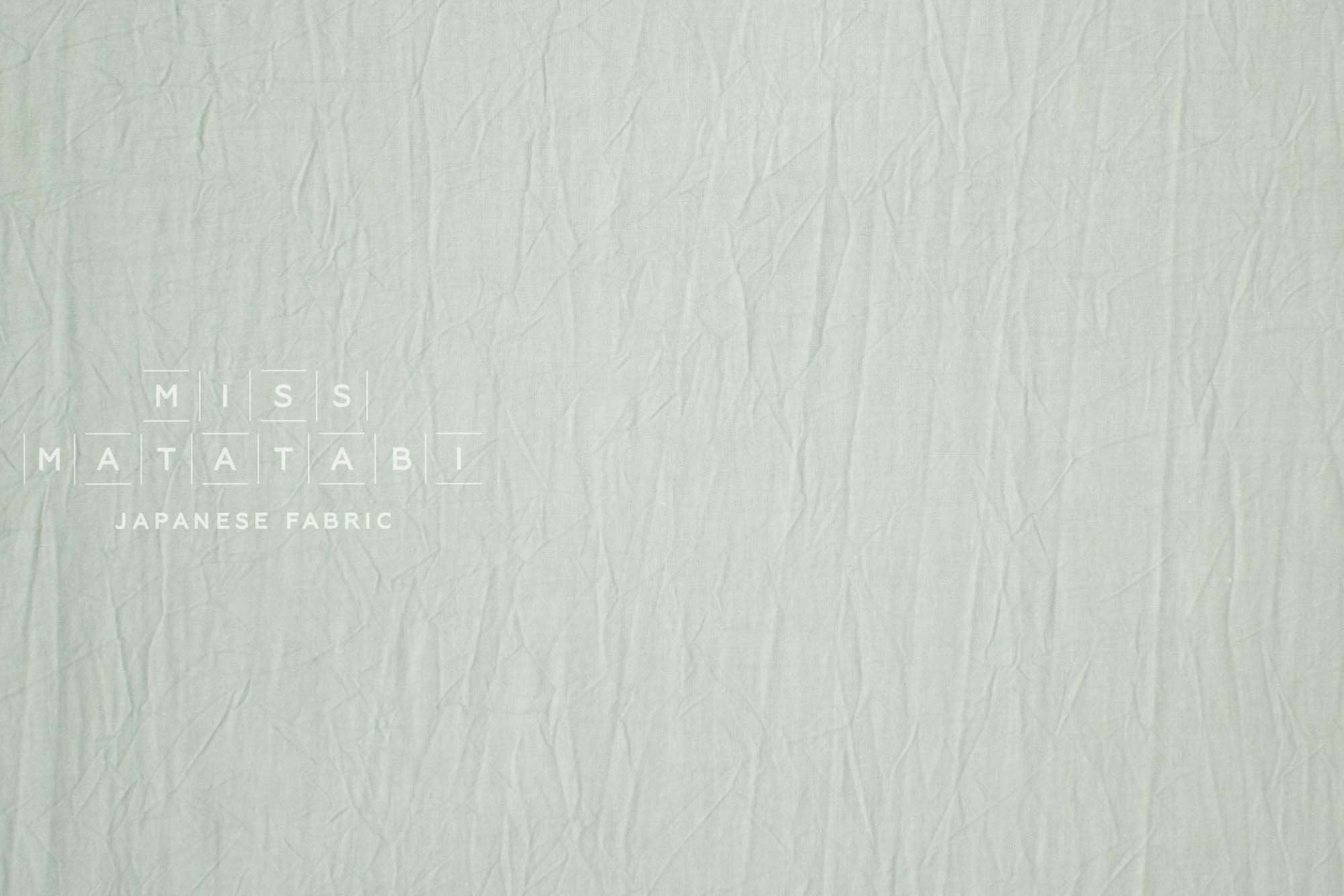 Japanese Fabric Washed Cotton - light sage 53 - 50cm