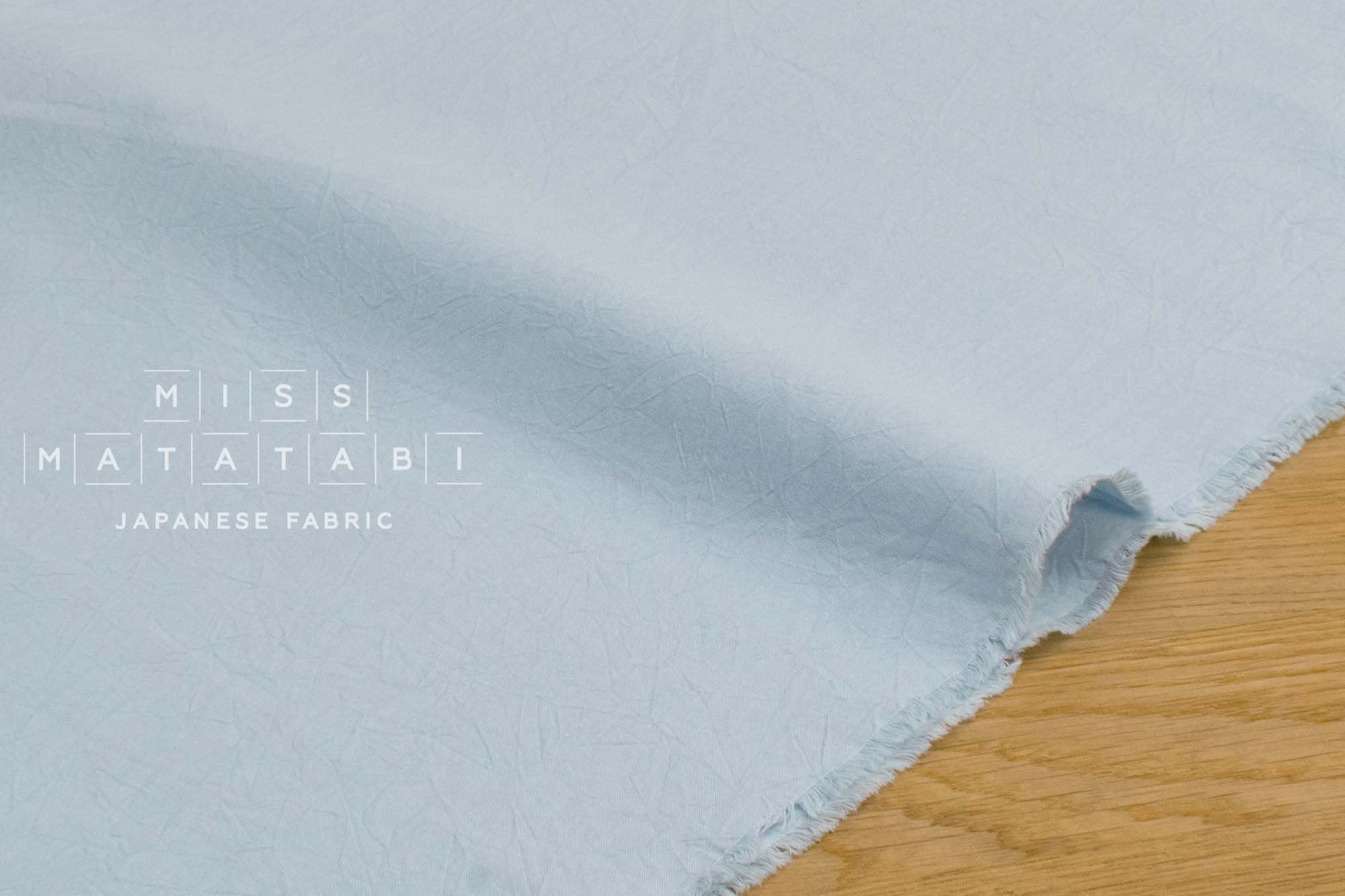 Japanese Fabric Washed Cotton - light blue 63 - 50cm
